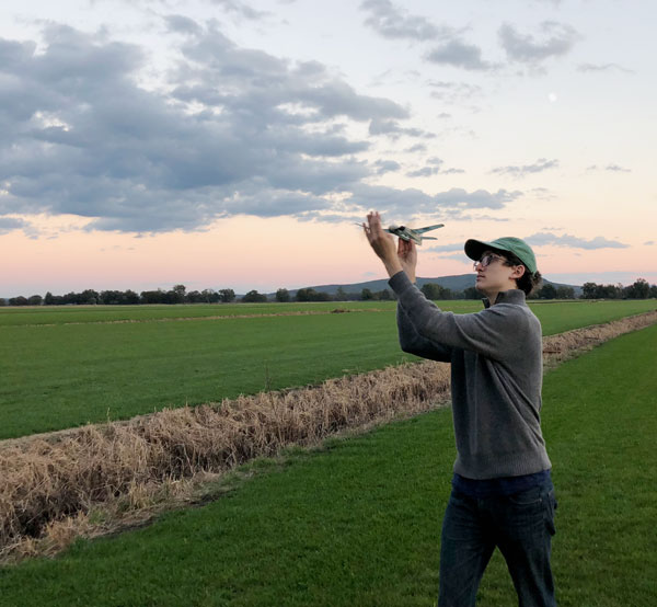 Oliver Sand about to launch his Welkin
