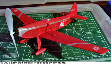 kit FF46 Red Flash Race Plane - FAC Dime Scale