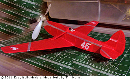 kit FF46 Red Flash Race Plane - FAC Dime Scale