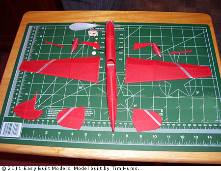 kit FF46 Red Flash Race Plane - FAC Dime Scale