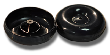 Picture of 1" Open-Back Plastic Wheels