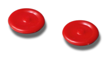 Picture of 3/4" Red Plastic Wheels