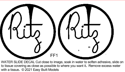 Picture of The Ritz waterslide markings