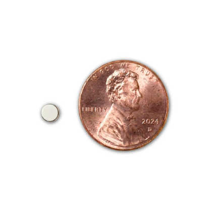 Picture of Round Magnet - 1/8" x 1/32" (3mm x 1 mm)