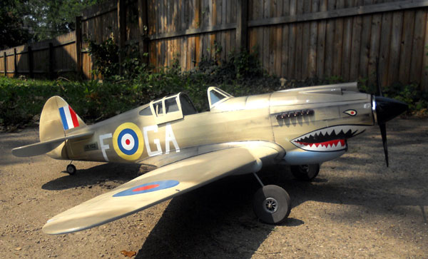 50" P40 Tomahawk Electric R/C Conversion