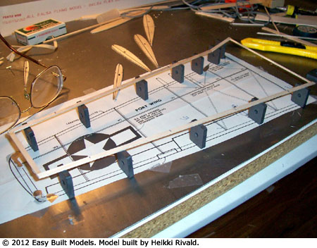FF-66 North American P-51B Mustang Under Construction