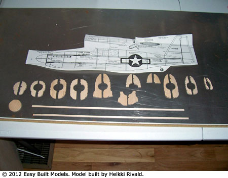 FF-66 North American P-51B Mustang Under Construction
