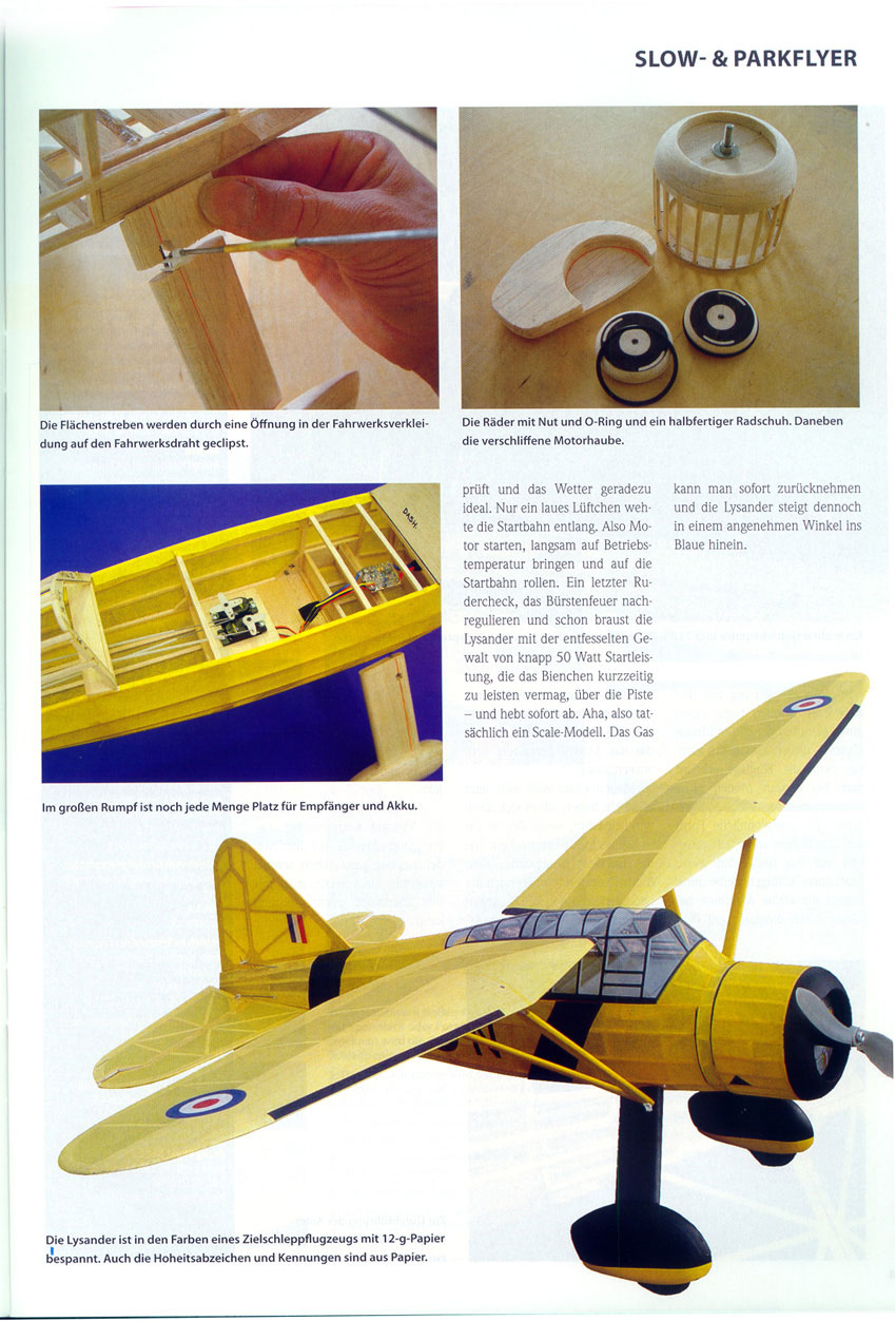 50" Westland Lysander Construction(German language)